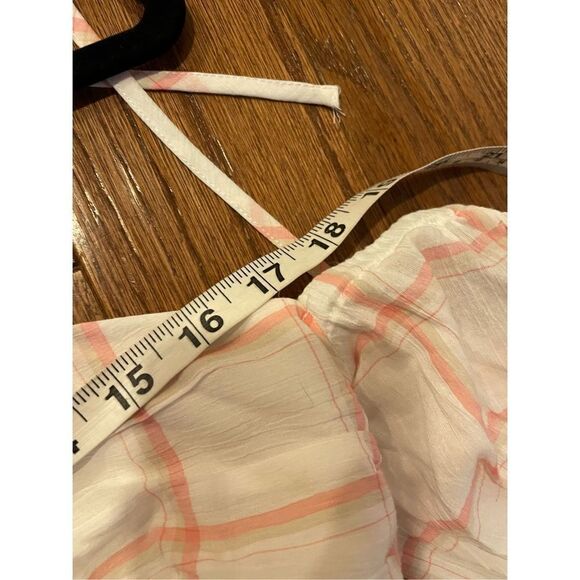 Universal Thread white and pink plaid off shoulder midi dress m - Picture 9 of 9